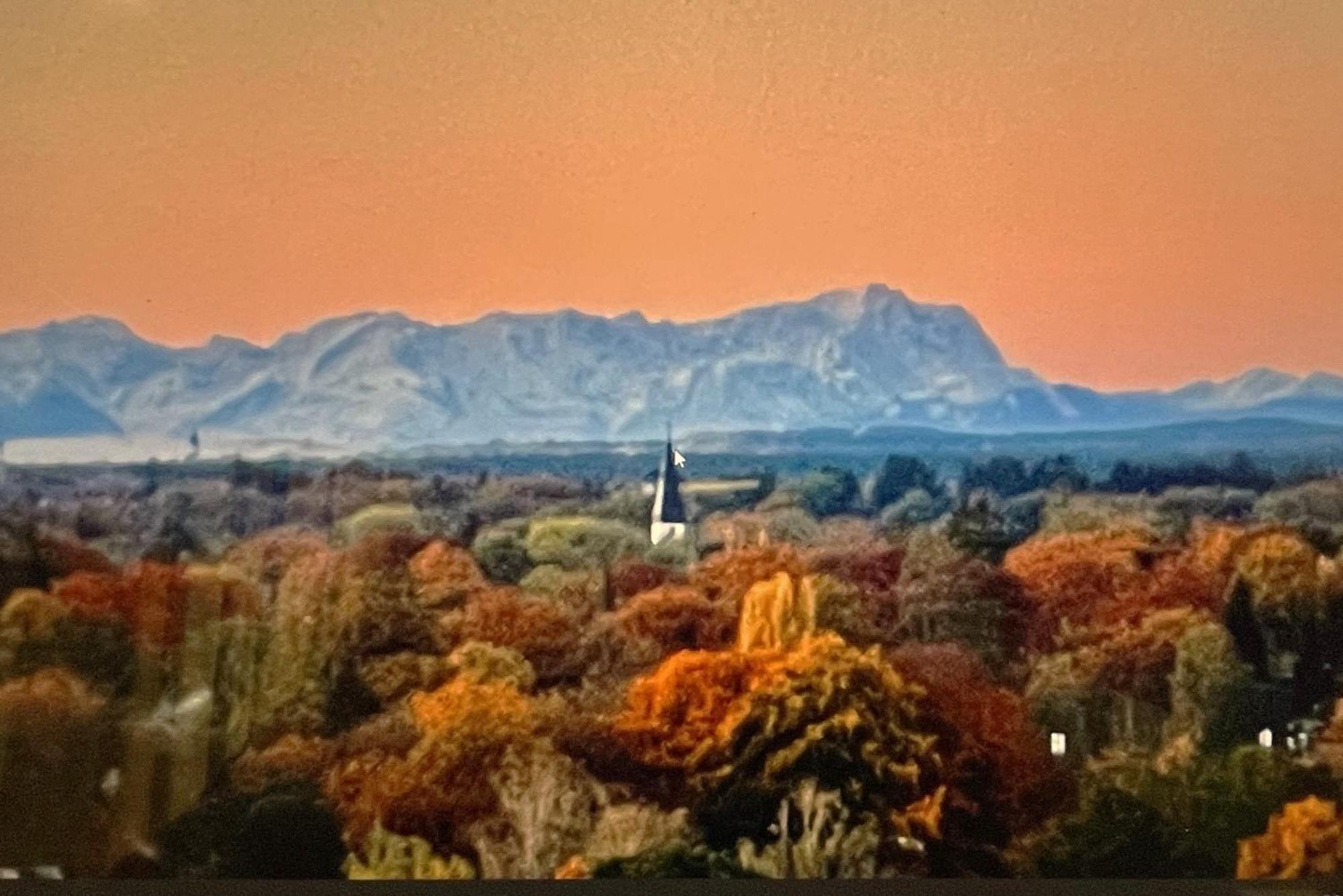 Alpen-Panorama Suite - Einzigartige Privatsuite Hoch Ueber Muenchen, 12Tes Og, Alpenblick, Loggia, Whirlpool, 15 Minuten Zum Zentrum, Ruhe Und Erholung In Der Stadt Muenchen Fuer Privat Und Geschaeftlich Reisende Exteriör bild