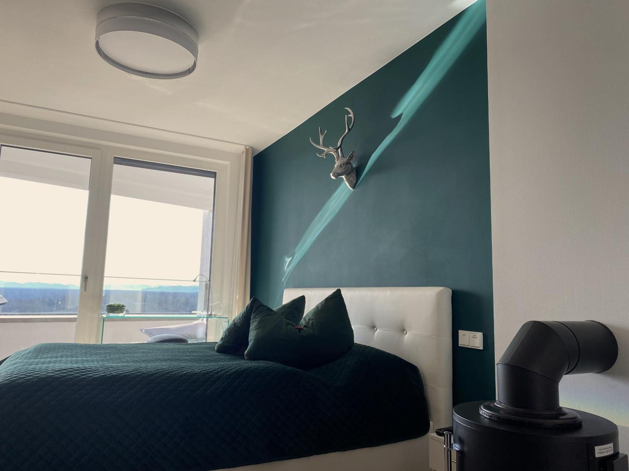 Alpen-Panorama Suite - Einzigartige Privatsuite Hoch Ueber Muenchen, 12Tes Og, Alpenblick, Loggia, Whirlpool, 15 Minuten Zum Zentrum, Ruhe Und Erholung In Der Stadt Muenchen Fuer Privat Und Geschaeftlich Reisende Exteriör bild