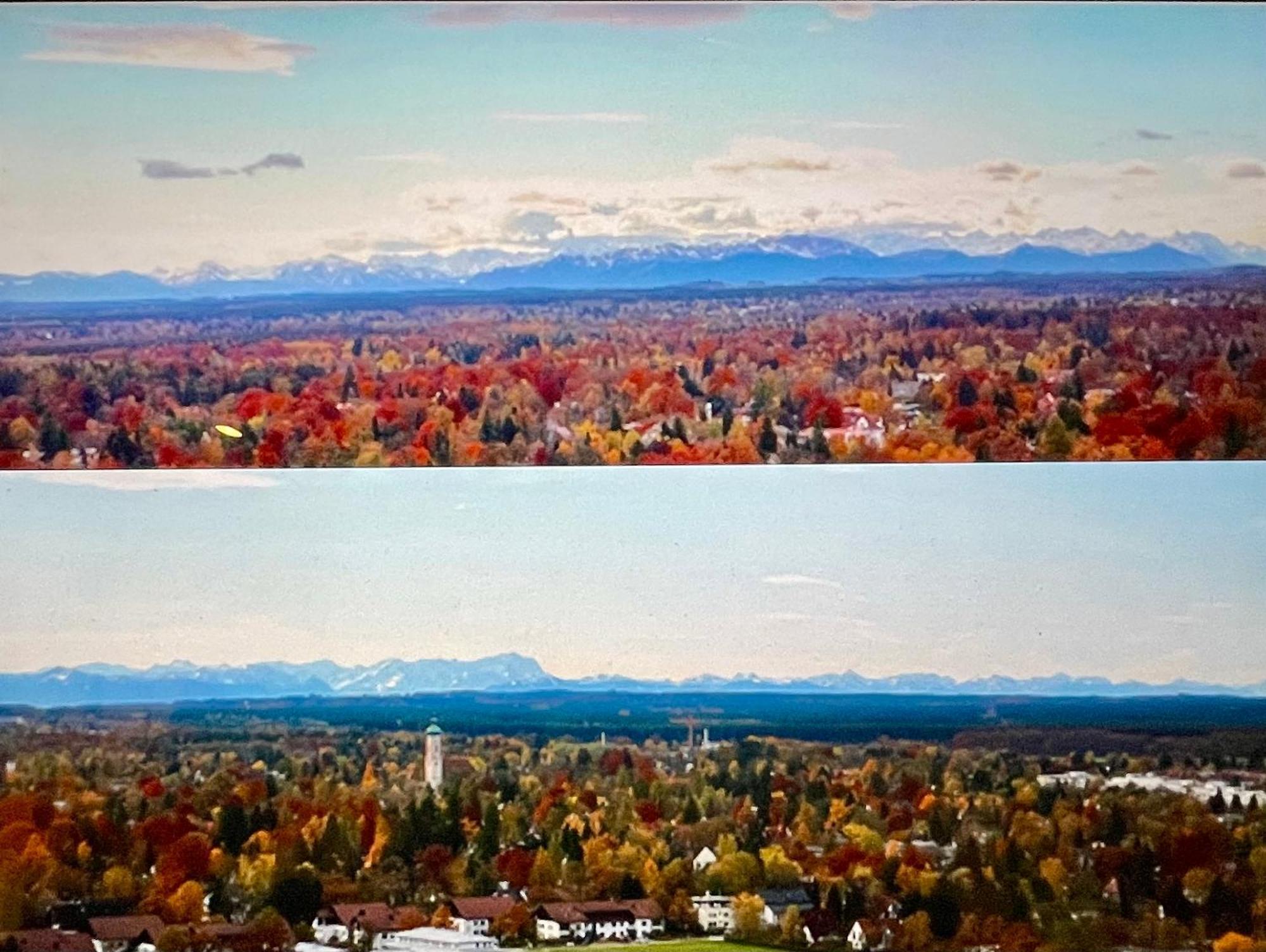 Alpen-Panorama Suite - Einzigartige Privatsuite Hoch Ueber Muenchen, 12Tes Og, Alpenblick, Loggia, Whirlpool, 15 Minuten Zum Zentrum, Ruhe Und Erholung In Der Stadt Muenchen Fuer Privat Und Geschaeftlich Reisende Exteriör bild